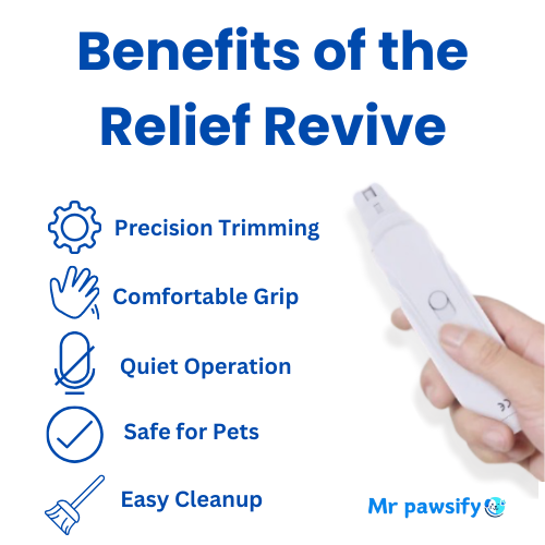 MrPawsify Relief Revive - Gentle Nail Grinder for Cats and Dogs